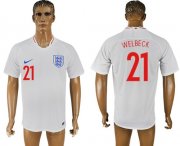 Wholesale Cheap England #21 Welbeck Home Thai Version Soccer Country Jersey