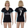 Wholesale Cheap Women's Real Madrid #7 Ronaldo Away Soccer Club Jersey