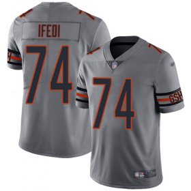 Wholesale Cheap Nike Bears #74 Germain Ifedi Silver Men\'s Stitched NFL Limited Inverted Legend Jersey