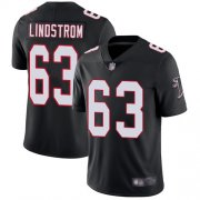Wholesale Cheap Nike Falcons #63 Chris Lindstrom Black Alternate Men's Stitched NFL Vapor Untouchable Limited Jersey