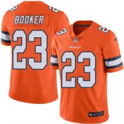 Wholesale Cheap Nike Broncos #23 Devontae Booker Orange Men's Stitched NFL Limited Rush Jersey