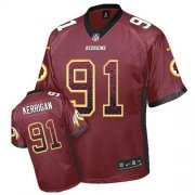 Wholesale Cheap Nike Redskins #91 Ryan Kerrigan Burgundy Red Team Color Men's Stitched NFL Elite Drift Fashion Jersey