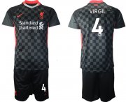 Wholesale Cheap Men 2020-2021 club Liverpool Second away 4 black Soccer Jerseys
