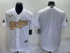 Wholesale Cheap Men\'s Los Angeles Dodgers Blank White 2022 All-Star Cool Base Stitched Baseball Jerseys