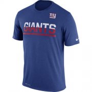 Wholesale Cheap Men's New York Giants Nike Practice Legend Performance T-Shirt Royal