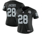 Wholesale Cheap Women's Las Vegas Raiders Black #28 Josh Jacobs 2020 Inaugural Season Vapor Untouchable Limited Stitched Jersey