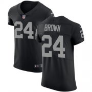 Wholesale Cheap Nike Raiders #24 Willie Brown Black Team Color Men's Stitched NFL Vapor Untouchable Elite Jersey
