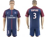 Wholesale Cheap Paris Saint-Germain #3 Kimpembe Home Soccer Club Jersey