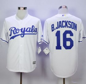 Wholesale Cheap Royals #16 Bo Jackson New White Cool Base Stitched MLB Jersey