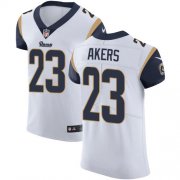 Wholesale Cheap Nike Rams #23 Cam Akers White Men's Stitched NFL New Elite Jersey