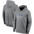 Wholesale Cheap Men's Los Angeles Dodgers Nike Charcoal Authentic Collection Therma Performance Pullover Hoodie