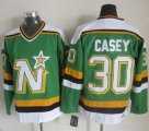 Wholesale Cheap Stars #30 Jon Casey Green CCM Throwback Stitched NHL Jersey