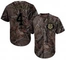 Wholesale Cheap Astros #4 George Springer Camo Realtree Collection Cool Base Stitched Youth MLB Jersey