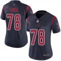 Wholesale Cheap Nike Texans #78 Laremy Tunsil Navy Blue Women's Stitched NFL Limited Rush Jersey