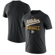 Wholesale Cheap Oakland Athletics Nike Practice T-Shirt Black