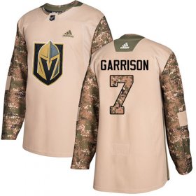 Wholesale Cheap Adidas Golden Knights #7 Jason Garrison Camo Authentic 2017 Veterans Day Stitched Youth NHL Jersey