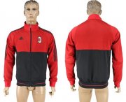 Wholesale Cheap AC Milan Authentic Soccer Jackets Red/Black