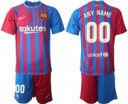 Wholesale Cheap Men 2021-2022 Club Barcelona home red customized Nike Soccer Jerseys