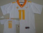 Wholesale Cheap Men's Tennessee Volunteers #11 Joshua Dobbs White Stitched NCAA Nike College Football Jersey