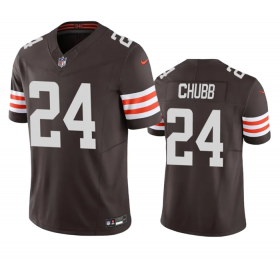 Wholesale Cheap Men\'s Cleveland Browns #24 Nick Chubb Brown 2023 F.U.S.E. Vapor Untouchable Limited Stitched Jersey