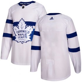 Wholesale Cheap Adidas Maple Leafs Blank White Authentic 2018 Stadium Series Stitched Youth NHL Jersey