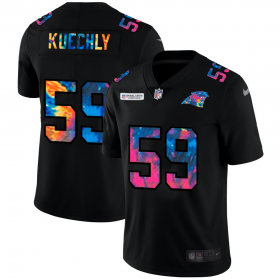 Cheap Carolina Panthers #59 Luke Kuechly Men\'s Nike Multi-Color Black 2020 NFL Crucial Catch Vapor Untouchable Limited Jersey