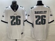 Cheap Men's Philadelphia Eagles #26 Saquon Barkley White Vapor Untouchable Limited Football Stitched Jersey