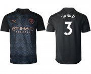 Wholesale Cheap Men 2020-2021 club Manchester City away aaa version 3 black Soccer Jerseys