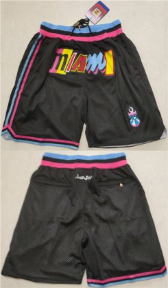 Wholesale Cheap Men\'s Miami Heat Black Shorts (Run Small)