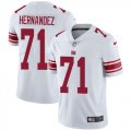 Wholesale Cheap Nike Giants #71 Will Hernandez White Men's Stitched NFL Vapor Untouchable Limited Jersey