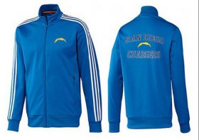 Wholesale Cheap NFL Los Angeles Chargers Heart Jacket Blue_2