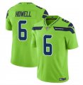 Cheap Men's Seattle Seahawks #6 Sam Howell Green Vapor Limited Football Stitched Jersey