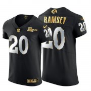 Wholesale Cheap Los Angeles Rams #20 Jalen Ramsey Men's Nike Black Edition Vapor Untouchable Elite NFL Jersey