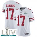 Wholesale Cheap Nike 49ers #17 Emmanuel Sanders White Super Bowl LIV 2020 Men's Stitched NFL Vapor Untouchable Limited Jersey