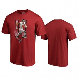 Wholesale Cheap Atlanta Falcons #11 Julio Jones Red Men\'s Player Graphic Powerhouse T-Shirt