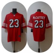 Wholesale Cheap Men's New England Patriots #23 Christian McCaffrey 2022 Red Vapor Untouchable Stitched Jersey