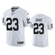 Wholesale Cheap Men's Las Vegas Raiders #23 Kenyan Drake White Vapor Limited Nike Jersey