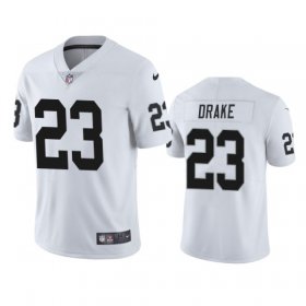 Wholesale Cheap Men\'s Las Vegas Raiders #23 Kenyan Drake White Vapor Limited Nike Jersey