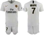 Wholesale Cheap Paris Saint-Germain #7 Mbappe Away Soccer Club Jersey