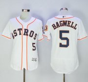 Wholesale Cheap Astros #5 Jeff Bagwell White Flexbase Authentic Collection Stitched MLB Jersey