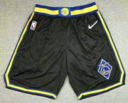 Wholesale Cheap Men's Golden State Warriors Black 2022 Nike City Edition Stitched Swingman Shorts