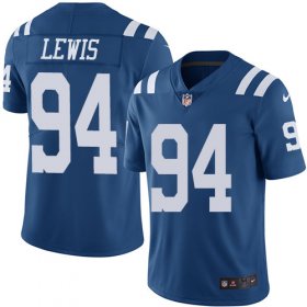 Wholesale Cheap Nike Colts #94 Tyquan Lewis Royal Blue Men\'s Stitched NFL Limited Rush Jersey
