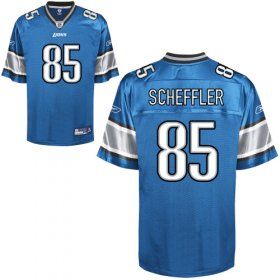 Wholesale Cheap Lions #85 Tony Scheffler Blue Stitched NFL Jersey