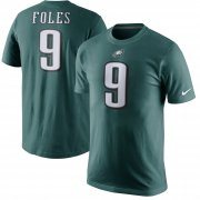 Wholesale Cheap Philadelphia Eagles #9 Nick Foles Nike Player Pride Name & Number T-Shirt Green