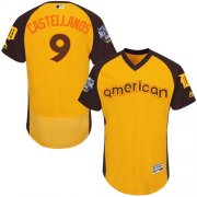 Wholesale Cheap Tigers #9 Nick Castellanos Gold Flexbase Authentic Collection 2016 All-Star American League Stitched MLB Jersey