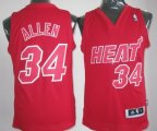 Wholesale Cheap Miami Heat #34 Ray Allen Revolution 30 Swingman Red Big Color Jersey