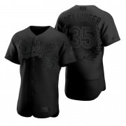 Wholesale Cheap Men's Los Angeles Dodgers #35 Cody Bellinger Black Nike Flexbase Fashion Jersey