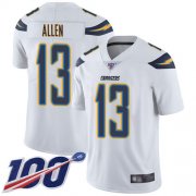 Wholesale Cheap Nike Chargers #13 Keenan Allen White Men's Stitched NFL 100th Season Vapor Limited Jersey