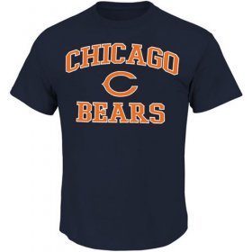 Wholesale Cheap Chicago Bears Majestic Big and Tall Heart & Soul III T-Shirt Navy Blue