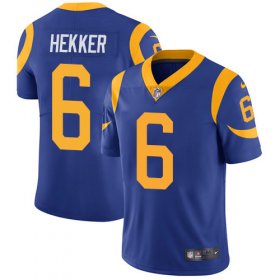 Wholesale Cheap Nike Rams #6 Johnny Hekker Royal Blue Alternate Men\'s Stitched NFL Vapor Untouchable Limited Jersey